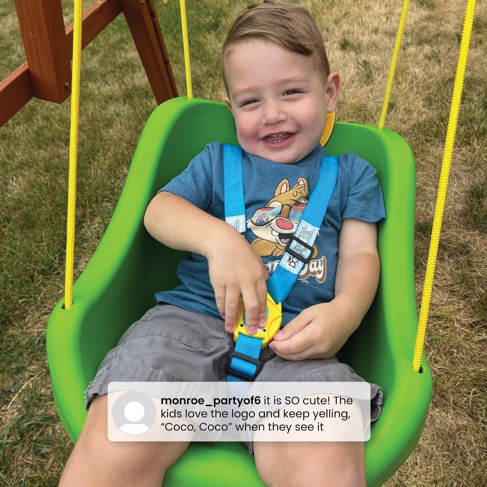 Packaging box of the Delta Children imported character themed outdoor play equipment.