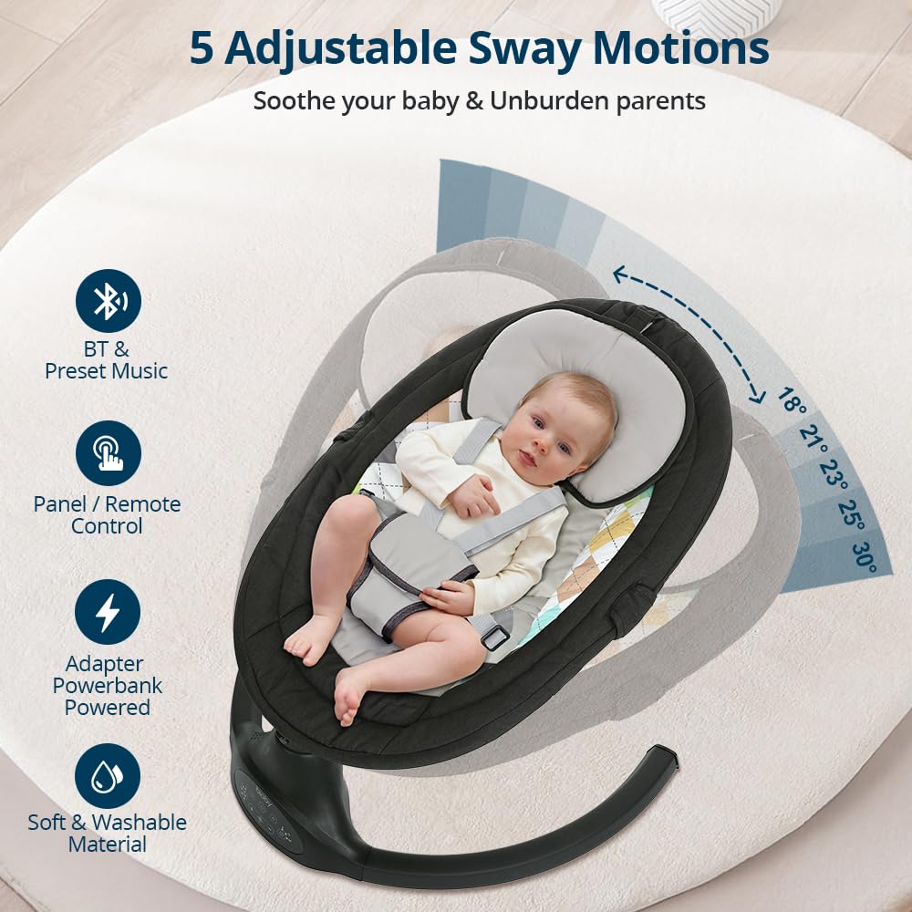 Bioby baby rocker remote control and control panel detail