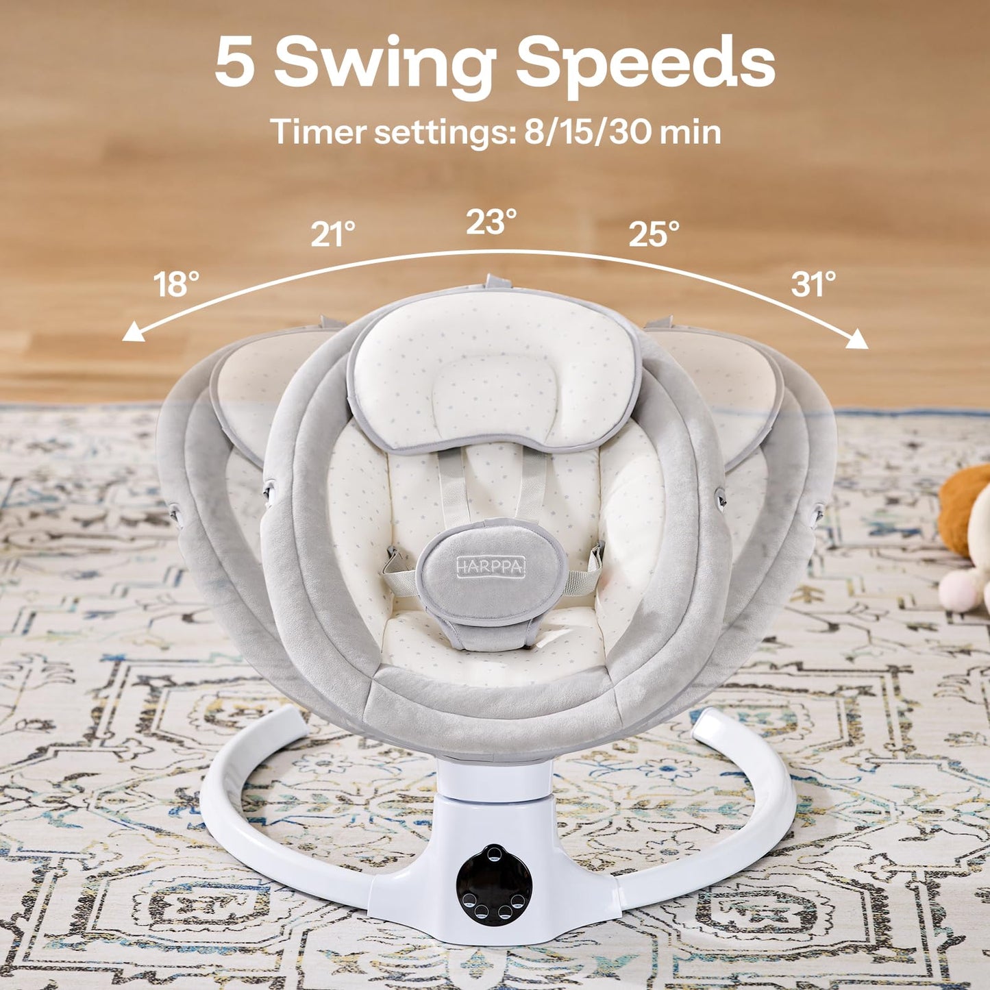 Harppa infant swing digital control panel