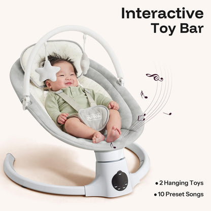 Harppa electric baby swing side profile