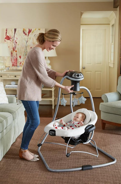 Graco Simple Sway mobile with toys close up