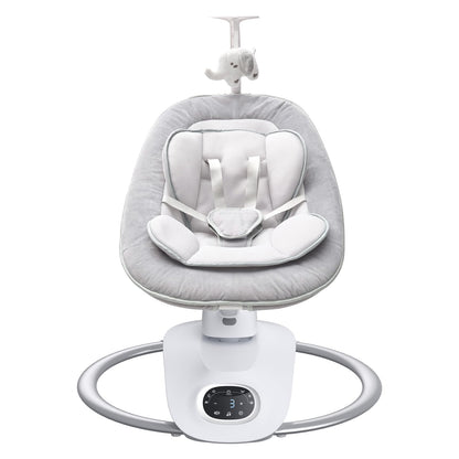 Momcozy baby swing sleep pad installed in 5-point harness swing
