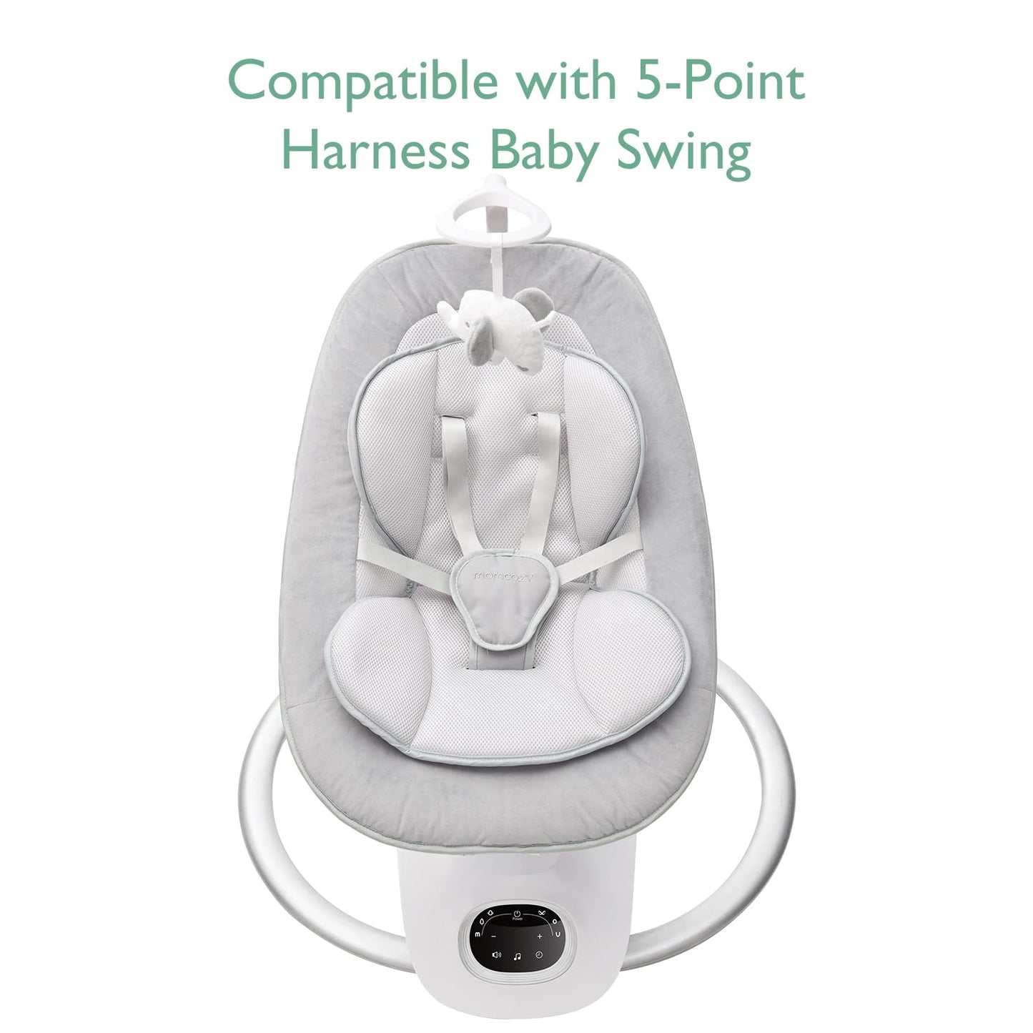 Close up of breathable mesh fabric on Momcozy infant insert