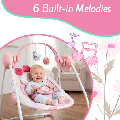 Side view of Surbowbaby folding baby rocker