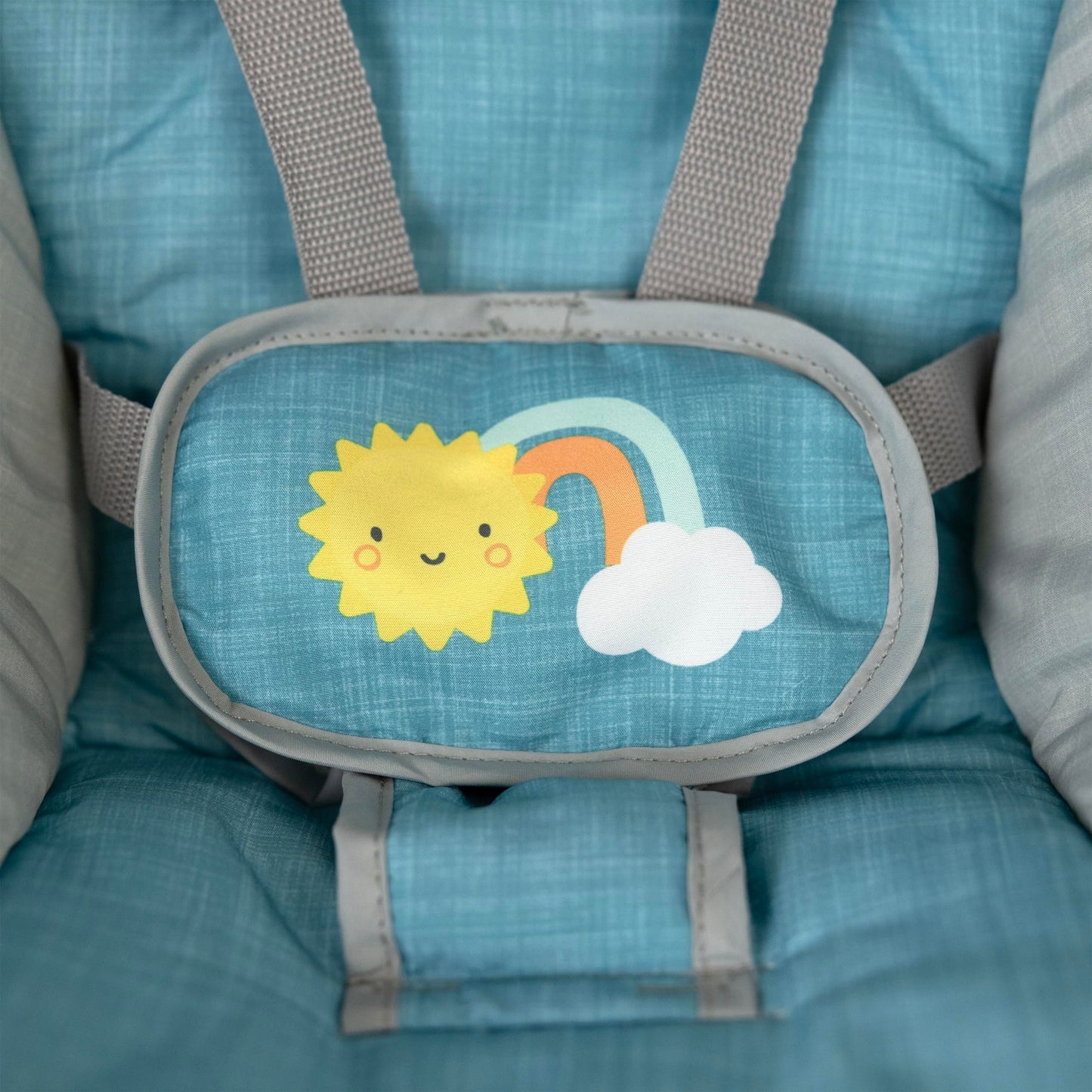 Ingenuity baby swing seat in reclining position
