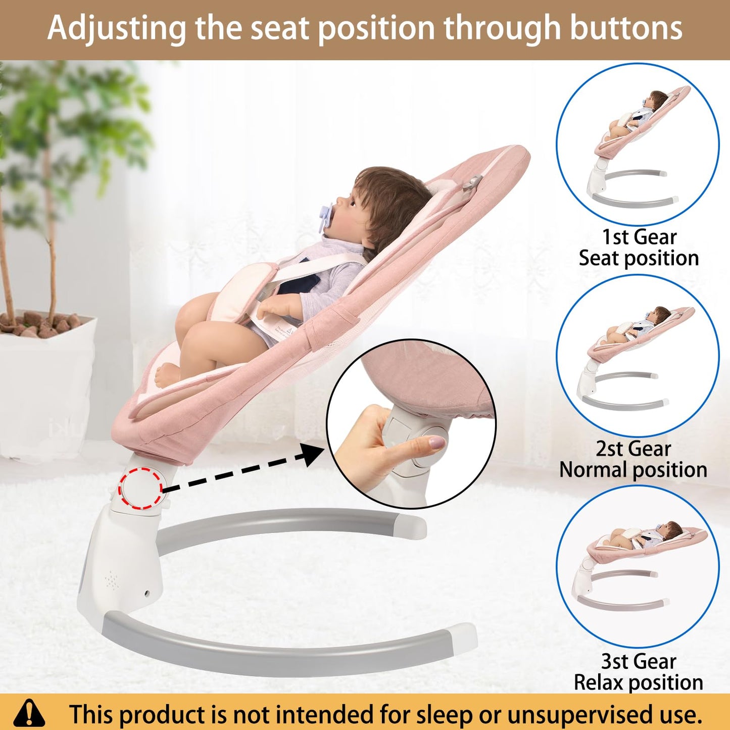 JFOVMCYG electric baby swing touchscreen control panel