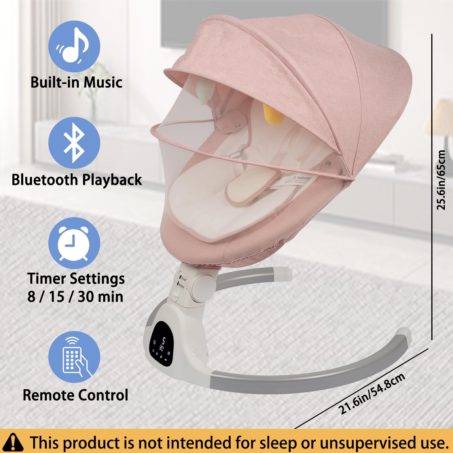 JFOVMCYG baby swing folded for storage