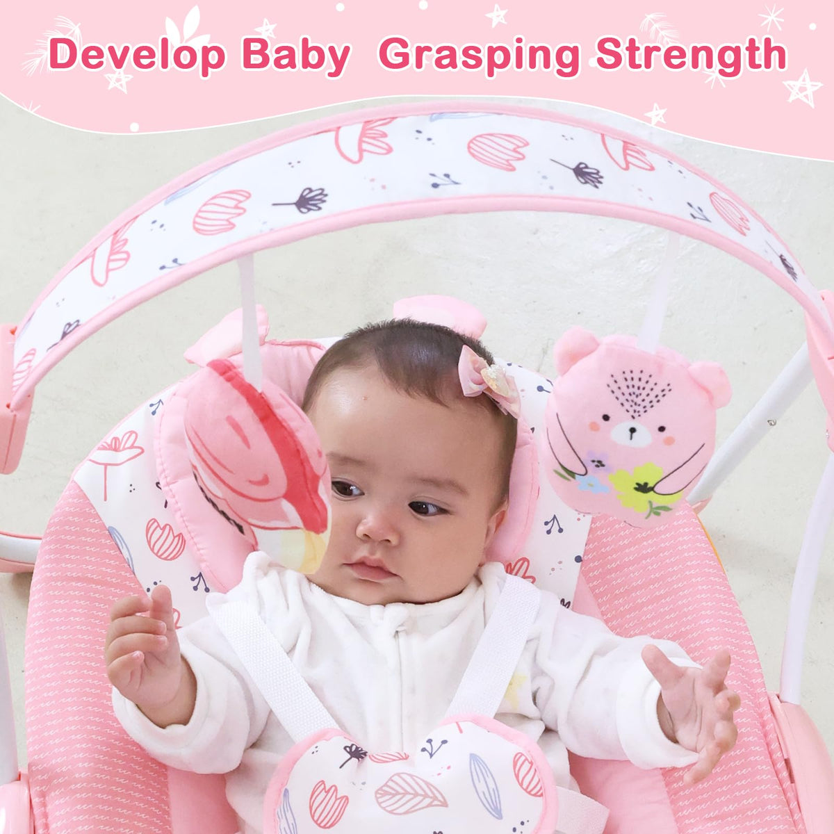 Otrolepota newborn swing side profile showing C-shaped seat