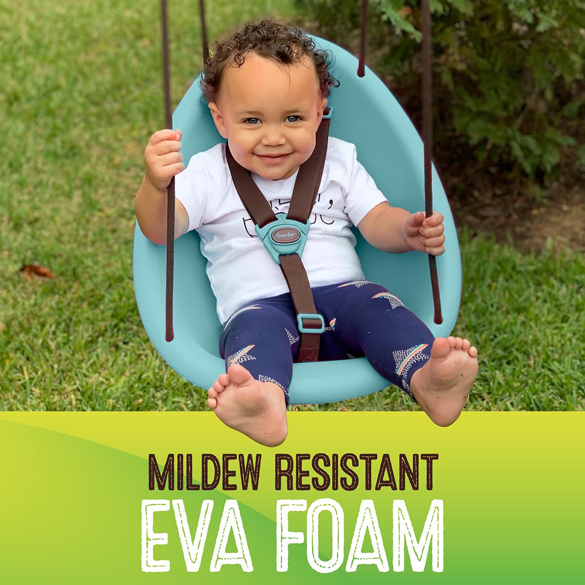 Swurfer Kiwi baby swing with 3-point safety harness
