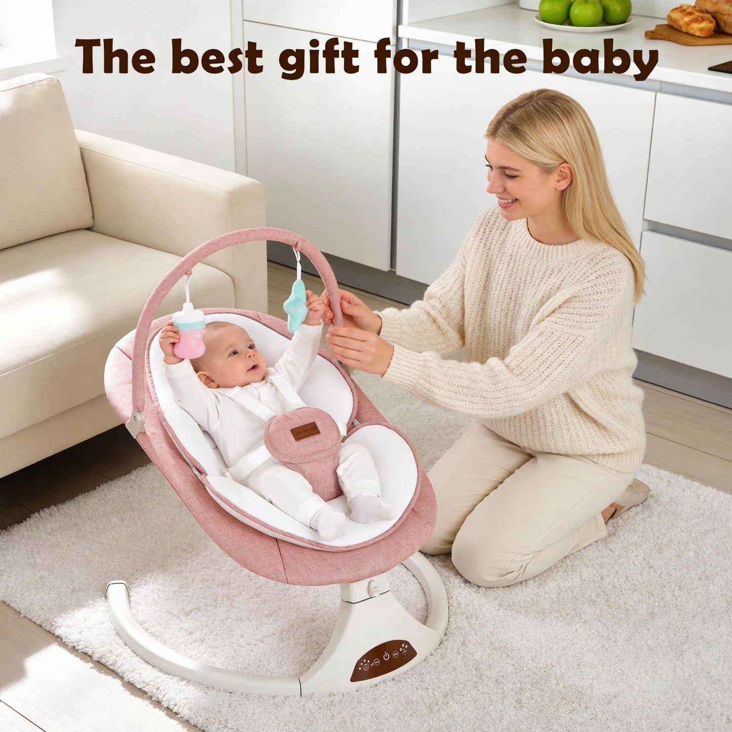 Compact foldable design of Viriwebaby infant rocker