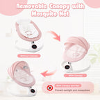 Soobaby infant swing featuring protective mesh canopy