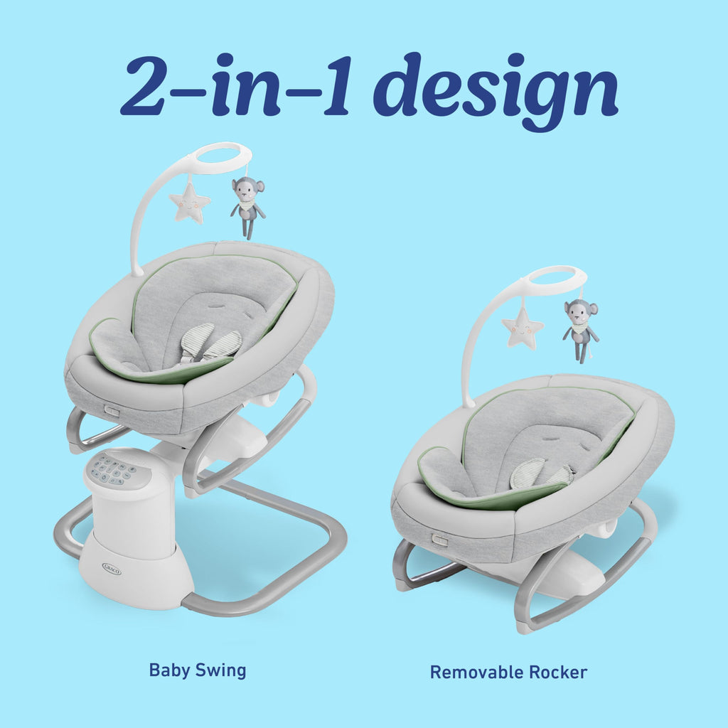 Graco Soothe My Way swing control panel and base settings