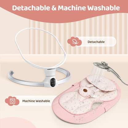 Remote control included with Smelluck electric baby swing