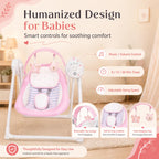 Riviplou SpaceSaver Ultra Compact Foldable Infant Swing lifestyle view in a modern nursery setting