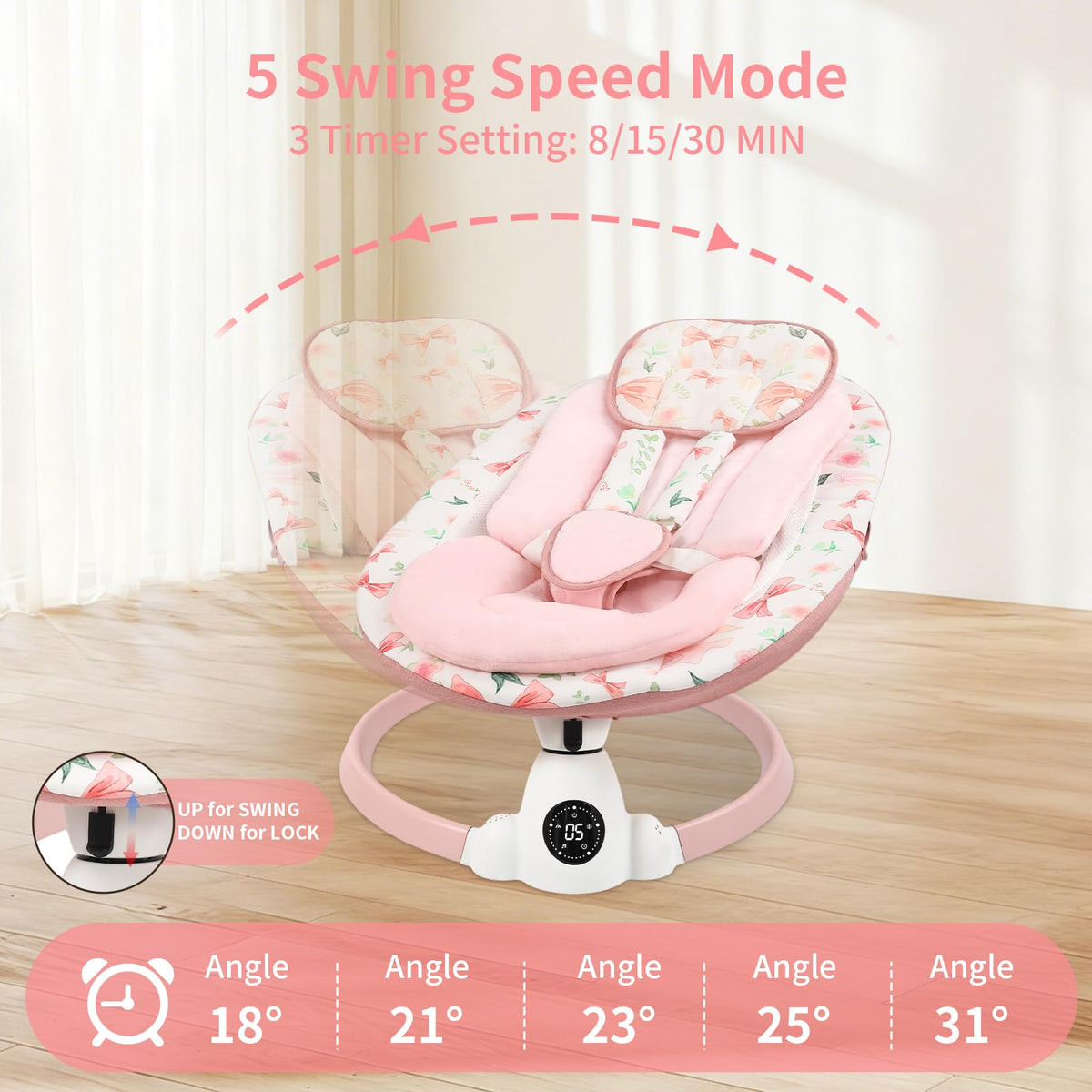 Suihuooo baby swing touch control panel and base