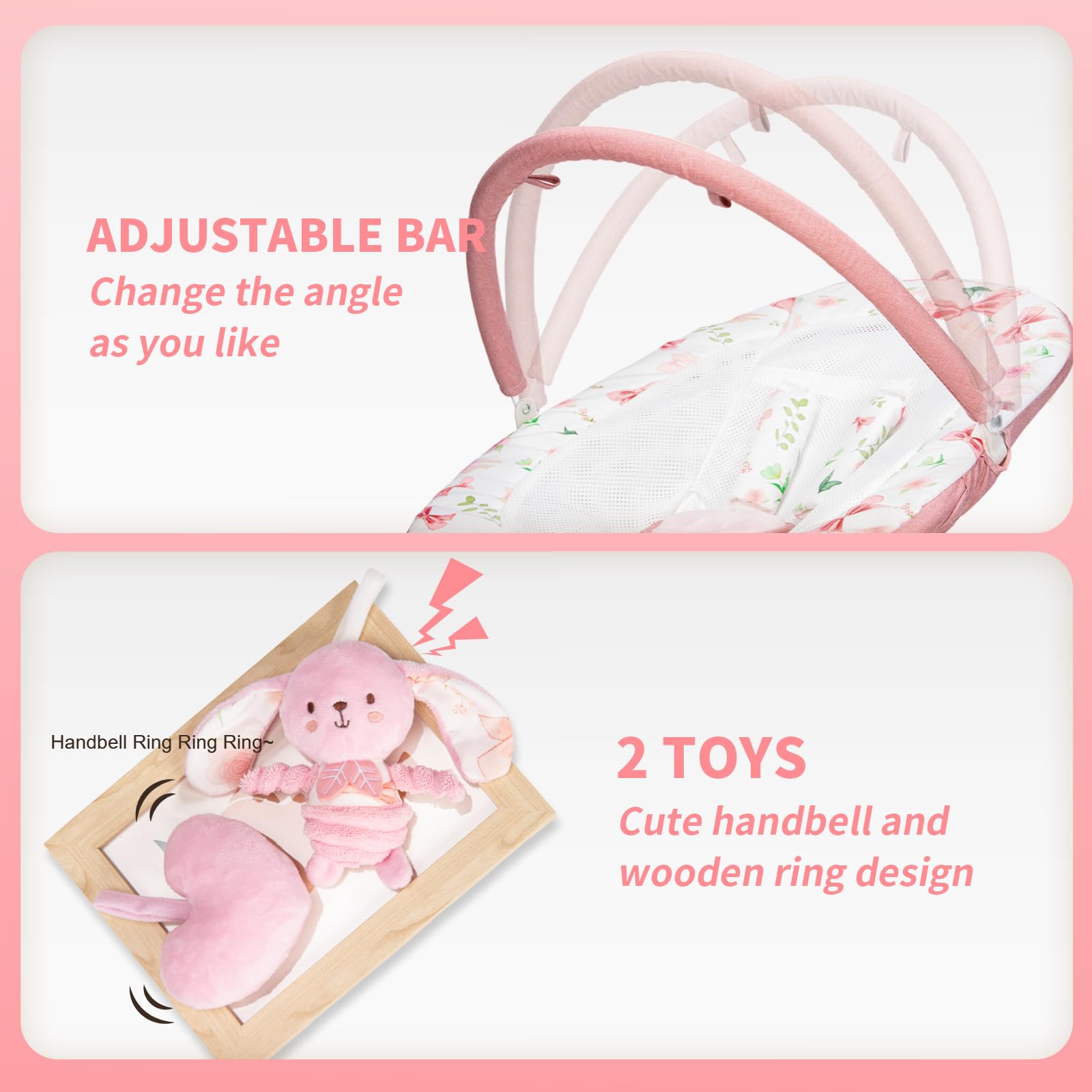 Remote control and Bluetooth features for Suihuooo baby swing