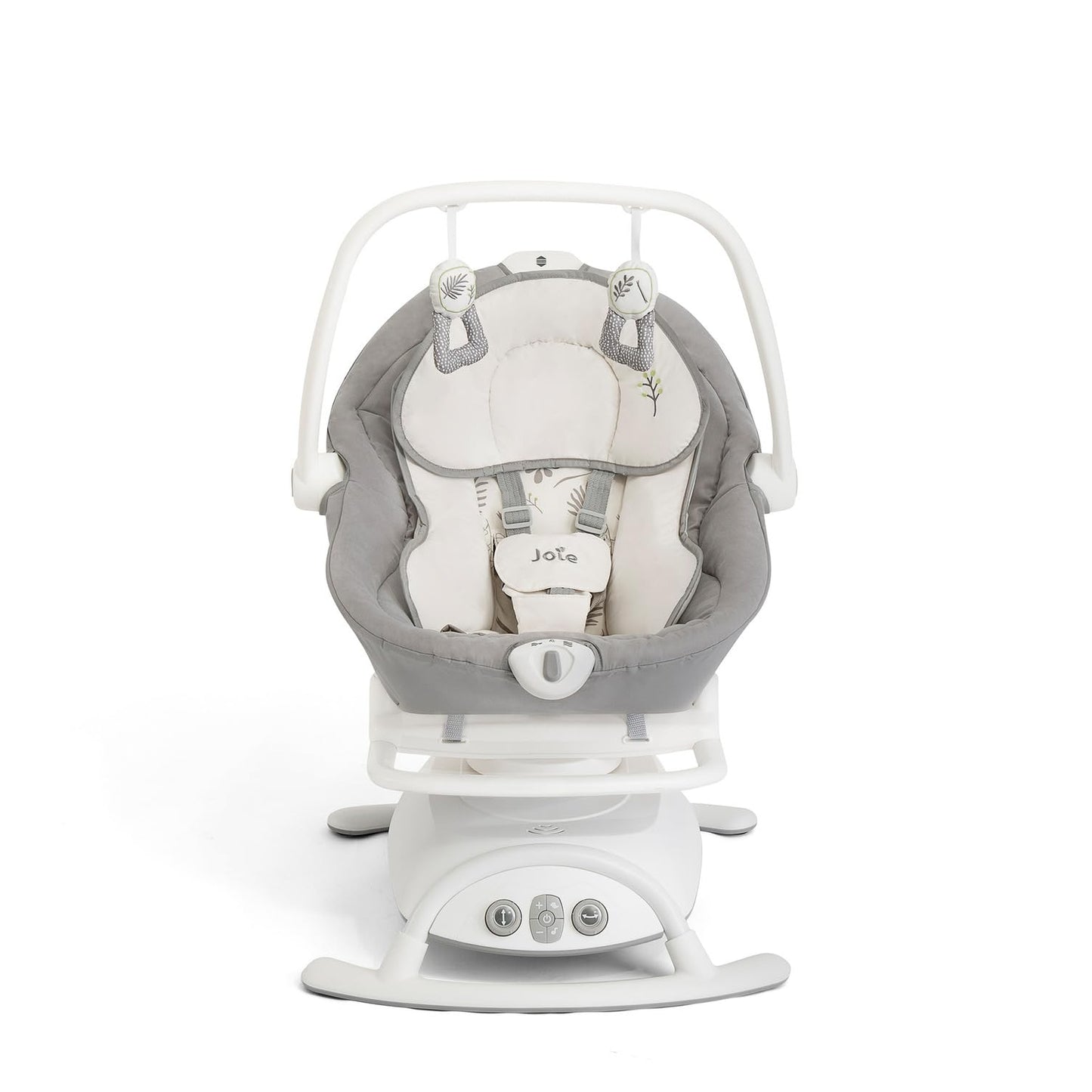 Side view of Joie Cinnamon 2-in-1 portable rocker seat
