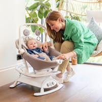 Joie Cinnamon rocker being lifted from base by handle