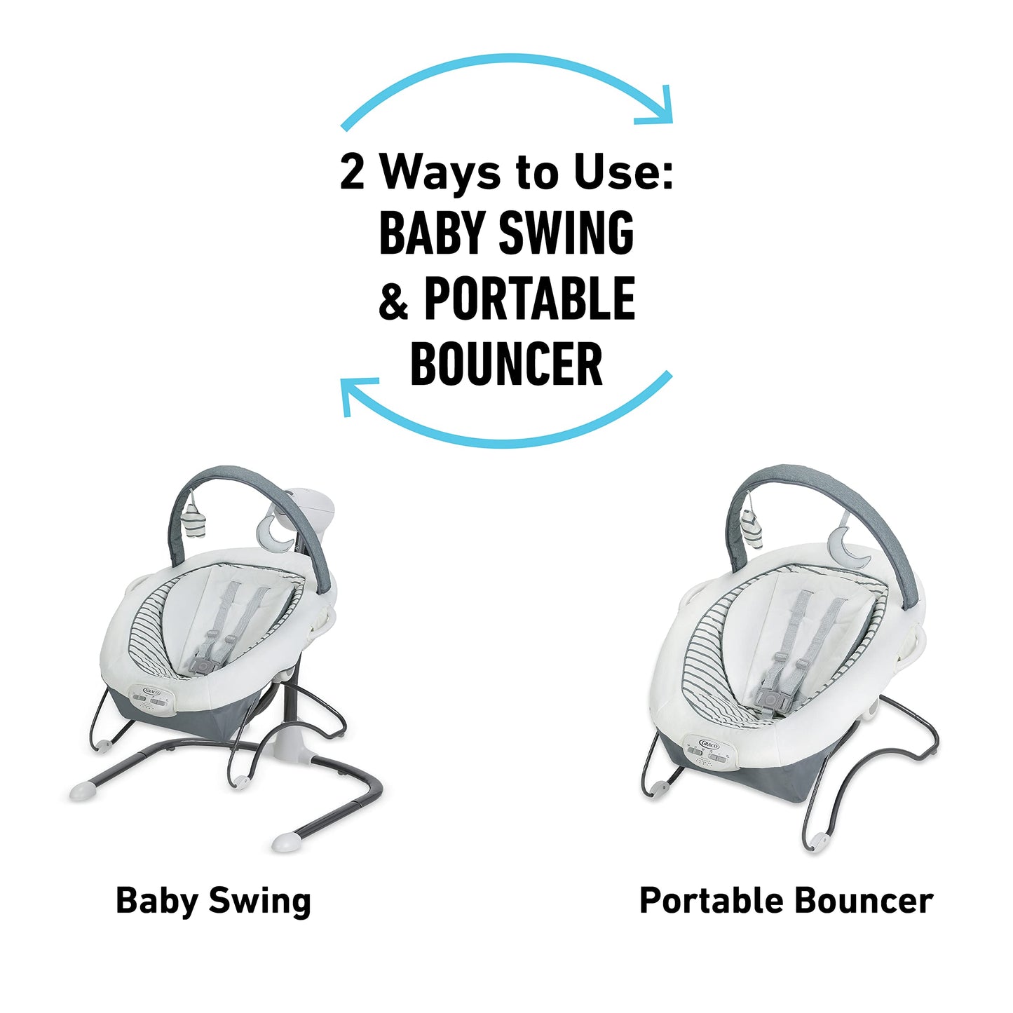 Graco Soothe 'N Sway LX baby bouncer mode detached