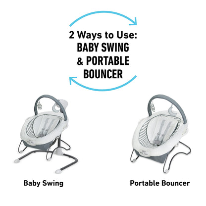 Graco Soothe 'N Sway LX baby bouncer mode detached