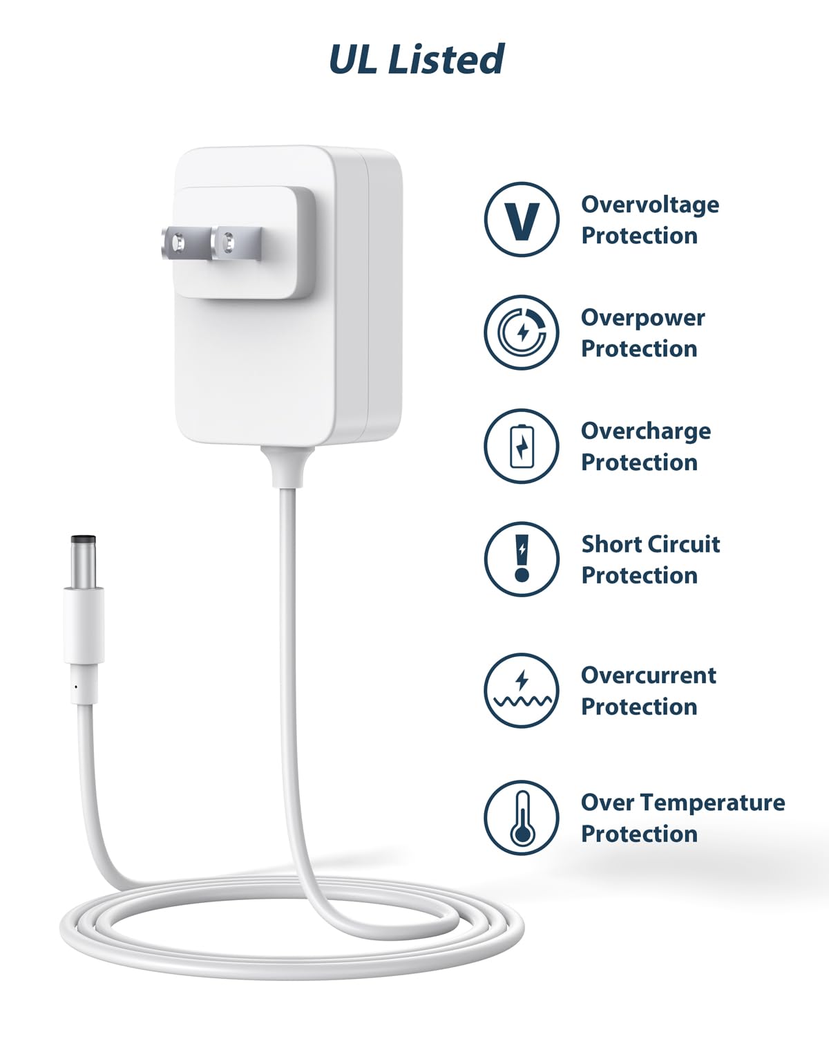 Conmdex power adapter packaging and cord overview
