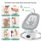 Momcozy electric baby swing control panel close up
