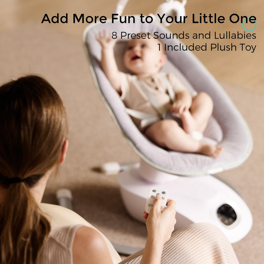 Momcozy CocoSway electric baby swing with remote control