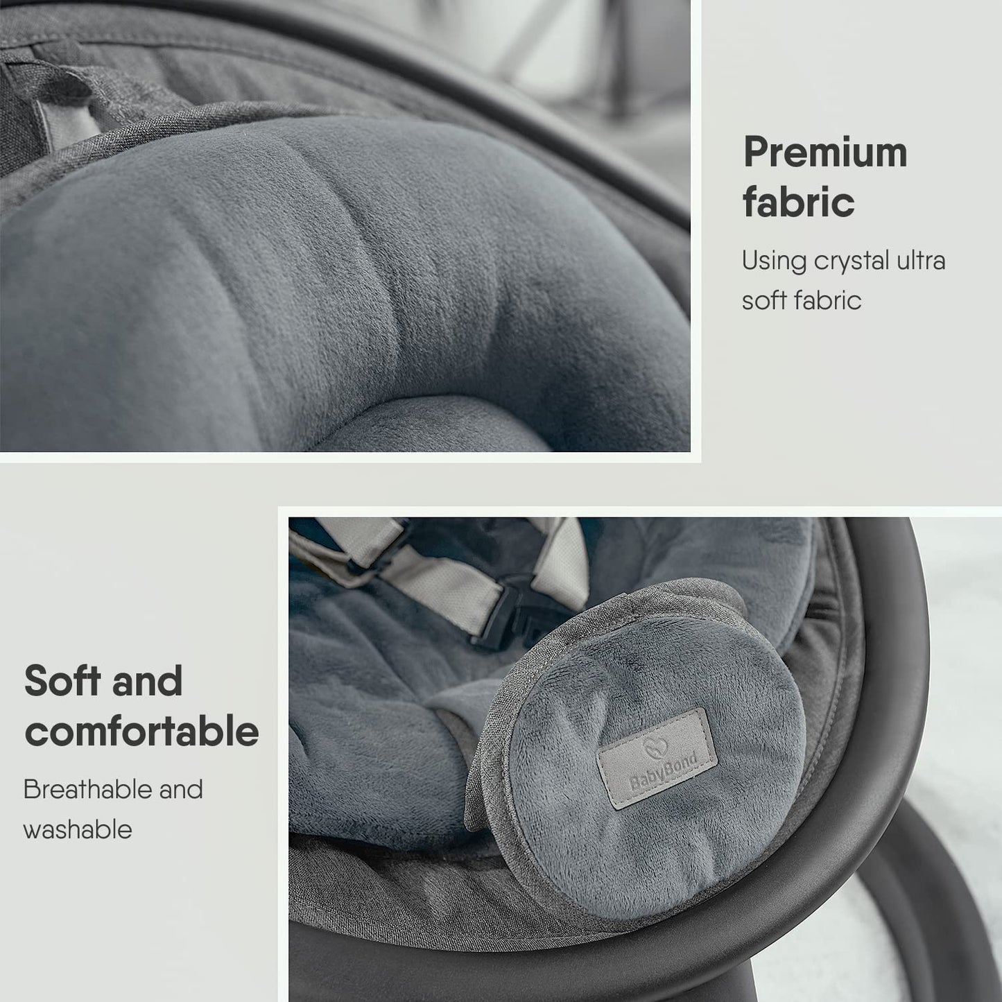 BabyBond swing remote control and Bluetooth speaker panel