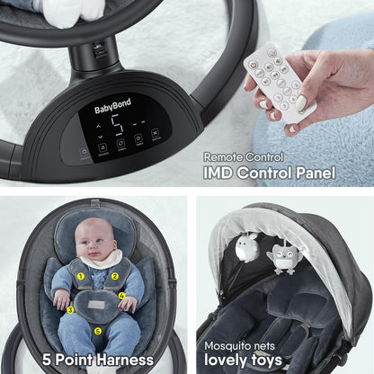 BabyBond baby swing base and speed control buttons