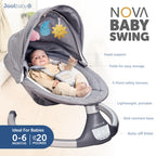 Jool Baby Nova baby swing digital touch display panel close up