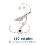 Maxi-Cosi Cassia baby swing showing soft EcoCare recycled fabric padding