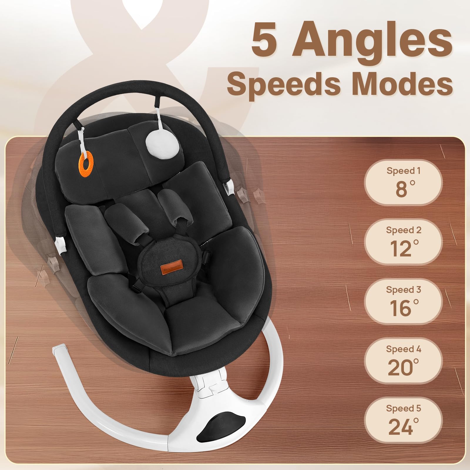 Viriwebaby electric swing with remote control accessory