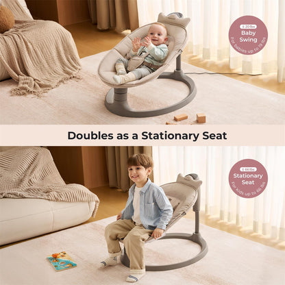Momcozy 2-in-1 swing converted into toddler seat mode