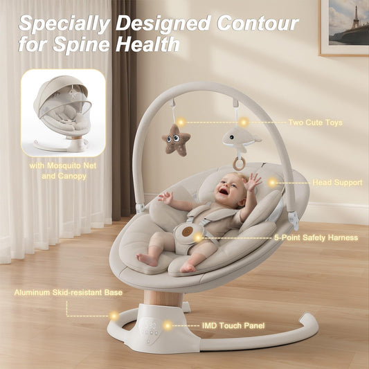 FasonBaby infant rocker with remote control