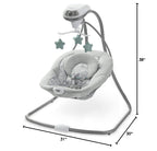 Graco Simple Sway Baby Swing Ivy safety harness detail