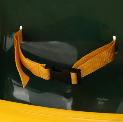 Infant swing seat showing high back head support structure