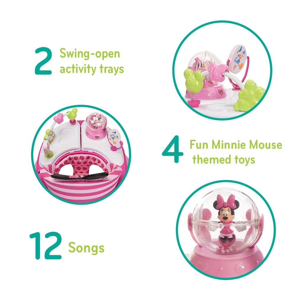 Folded Disney baby walker for compact storage