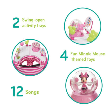 Folded Disney baby walker for compact storage