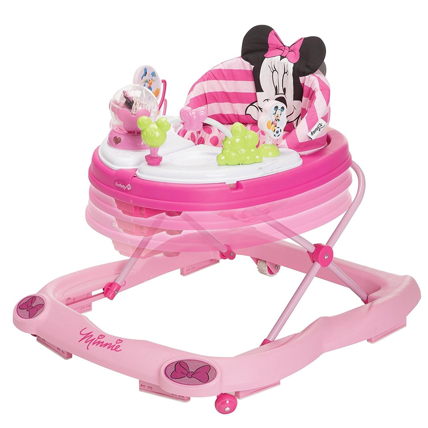 Adjustable height feature on Disney baby activity center