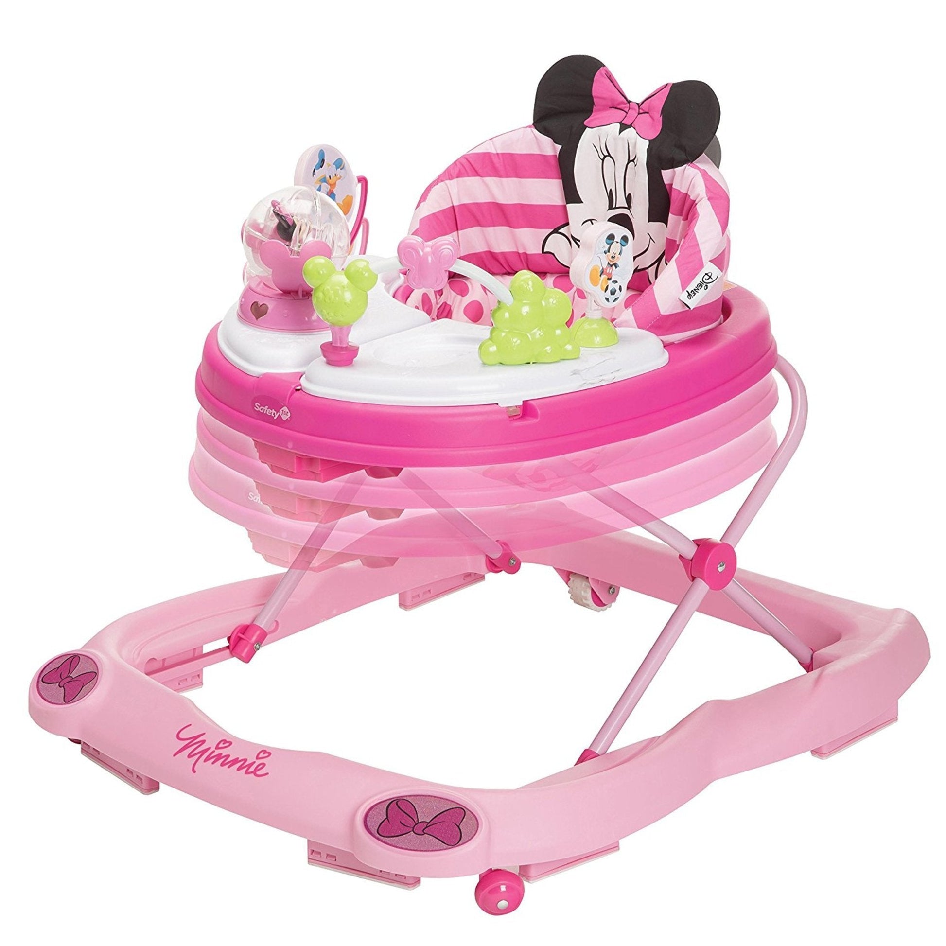 Adjustable height feature on Disney baby activity center