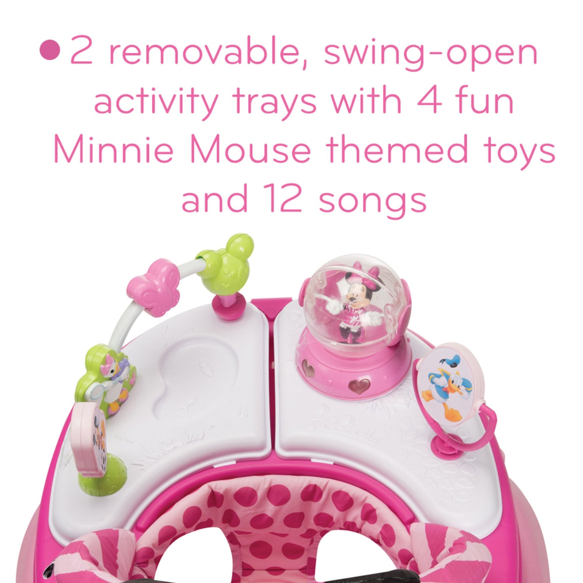 Machine washable padded seat of Minnie Mouse walker