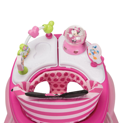 Disney Minnie Mouse walker showing snack tray functionality