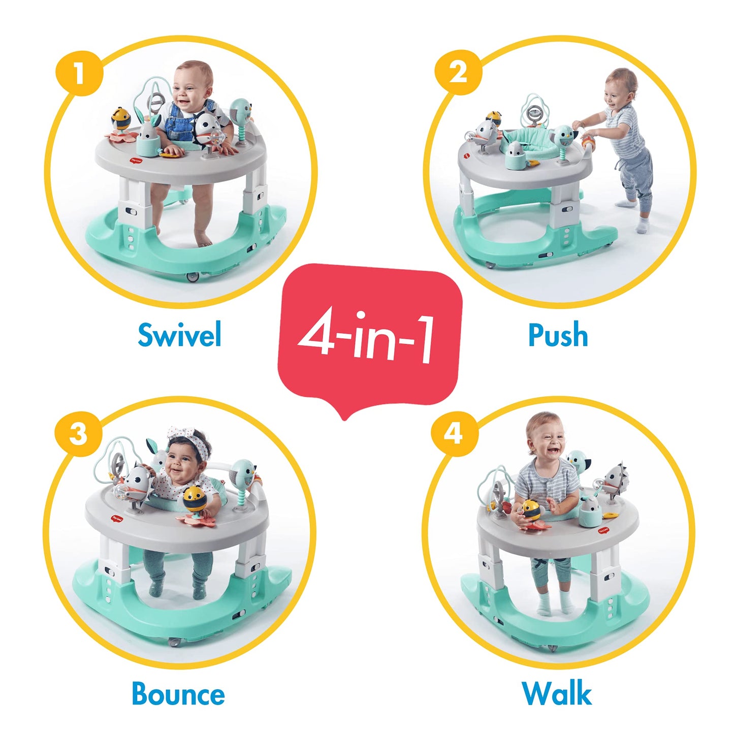 Tiny Love 4-in-1 Magical Tales baby activity center 360 seat