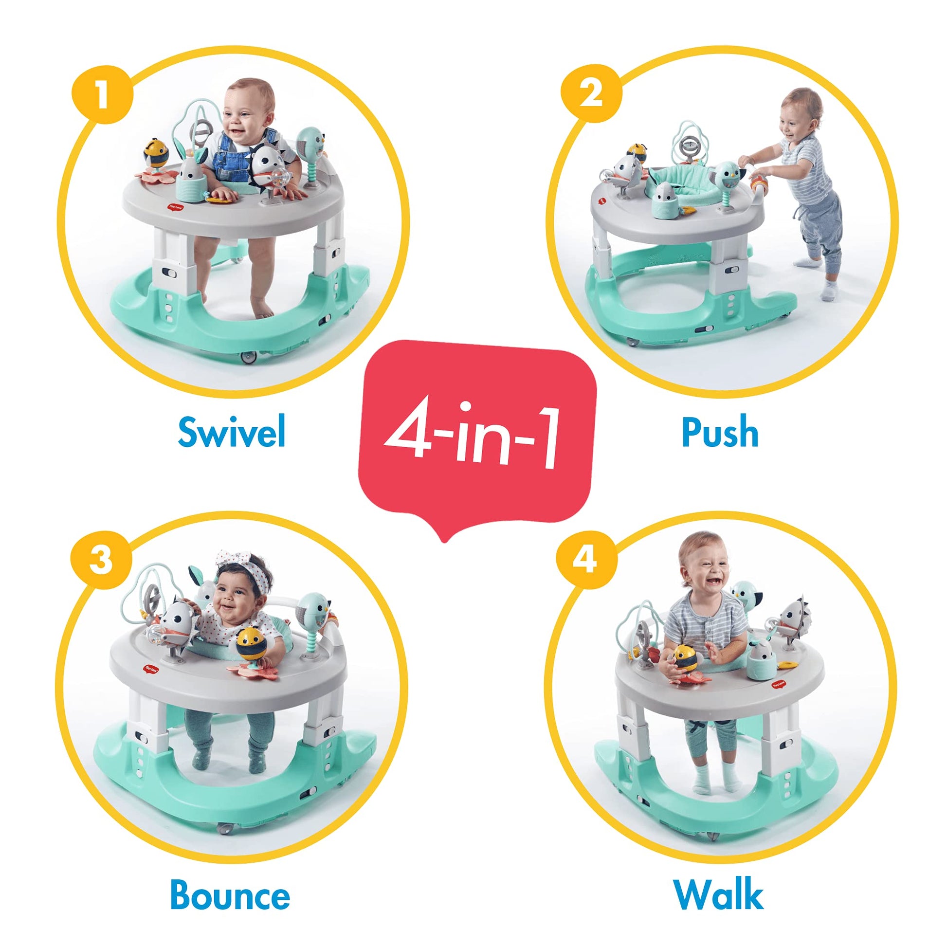 Tiny Love 4-in-1 Magical Tales baby activity center 360 seat