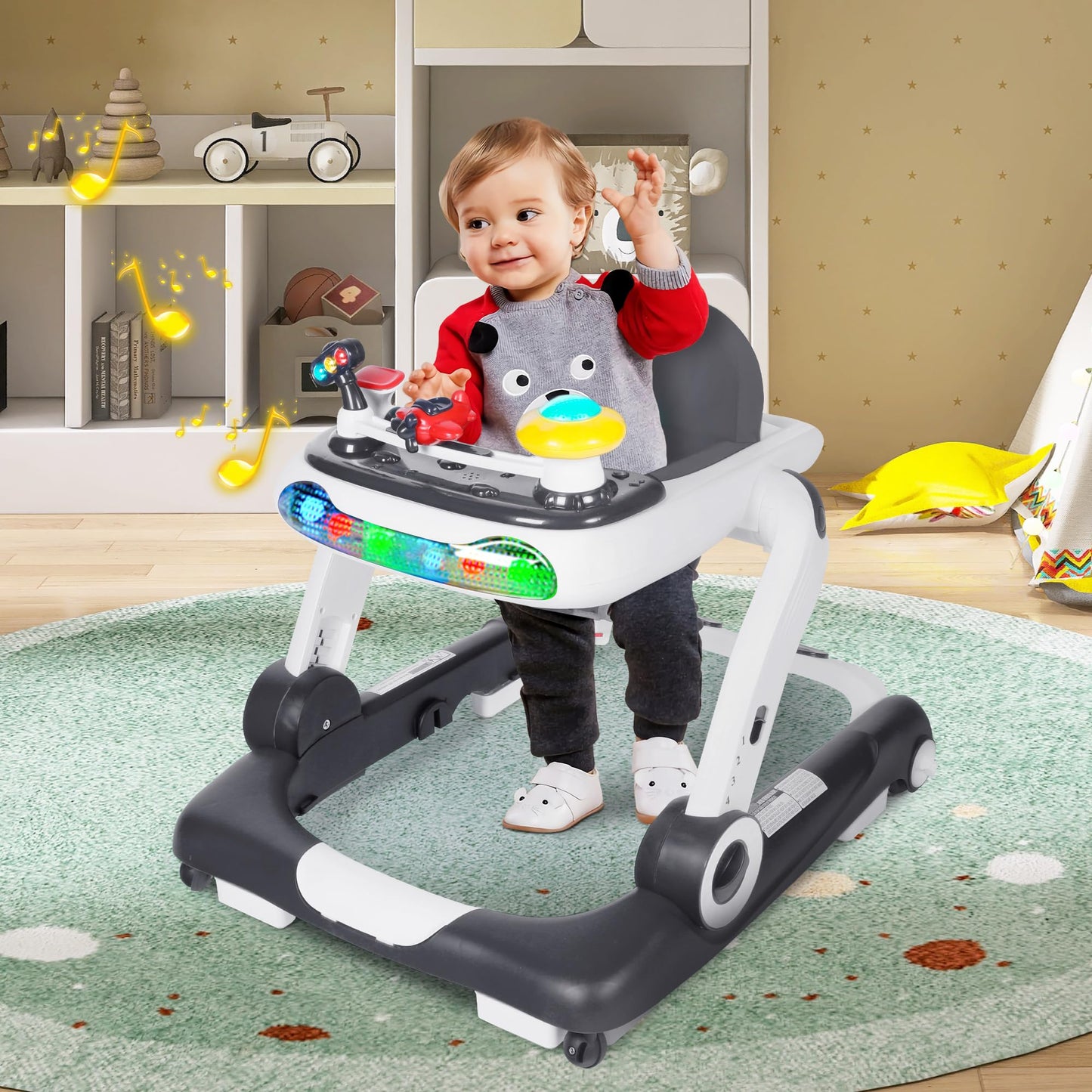 Todefull baby walker in walk-behind mode for toddlers
