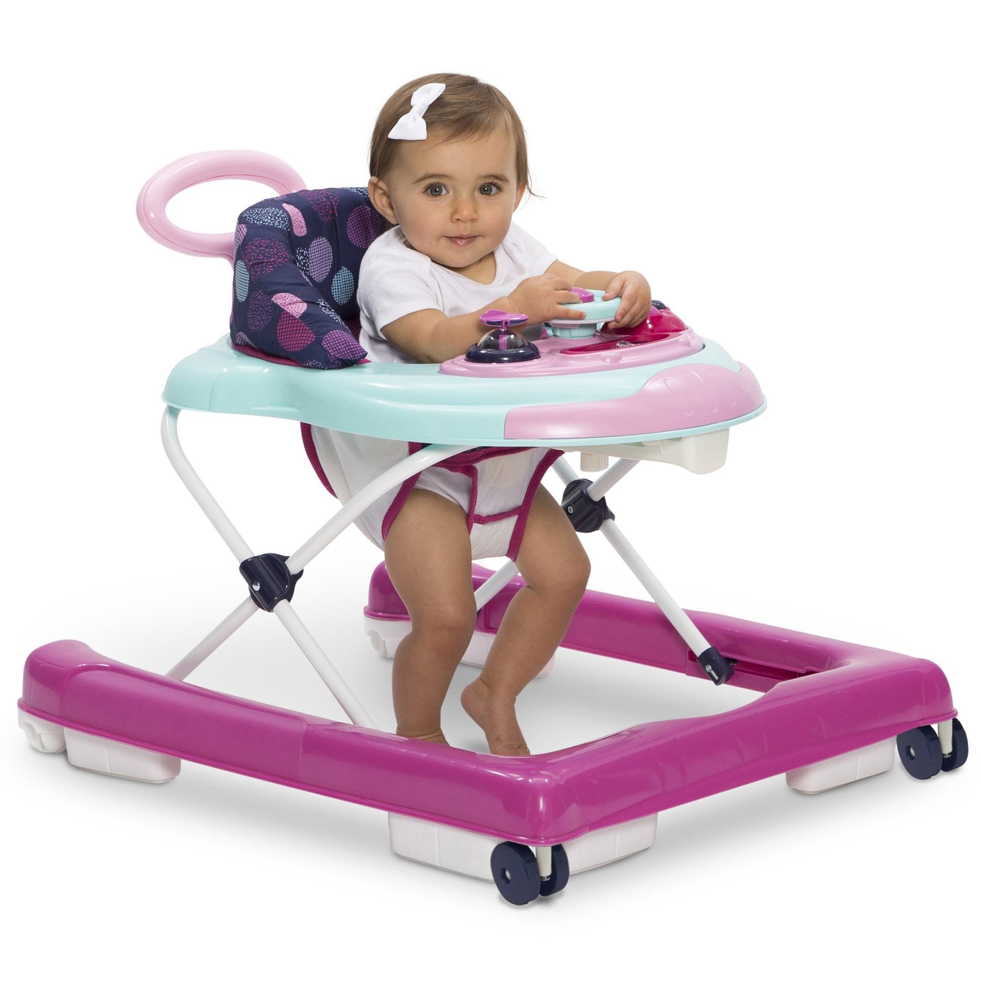 Baby using the walker in push-behind mode