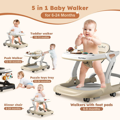 Interactive toy tray with lights on Qpwopngas baby walker