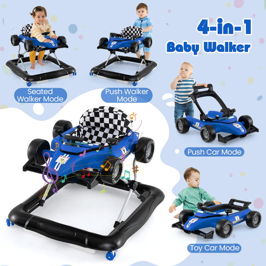 Honey Joy baby walker foldable car mode side view