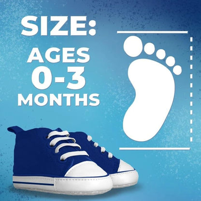 Baby Fanatic New York Yankees branded infant sneakers close up