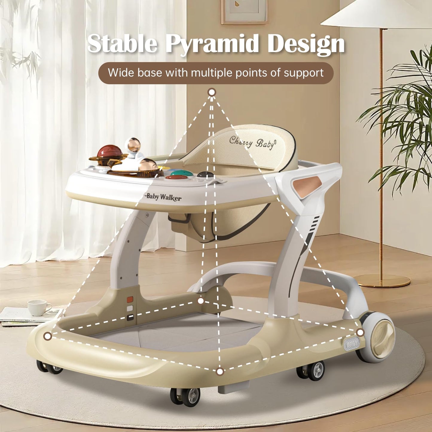 Aobalvn foldable baby walker for easy storage